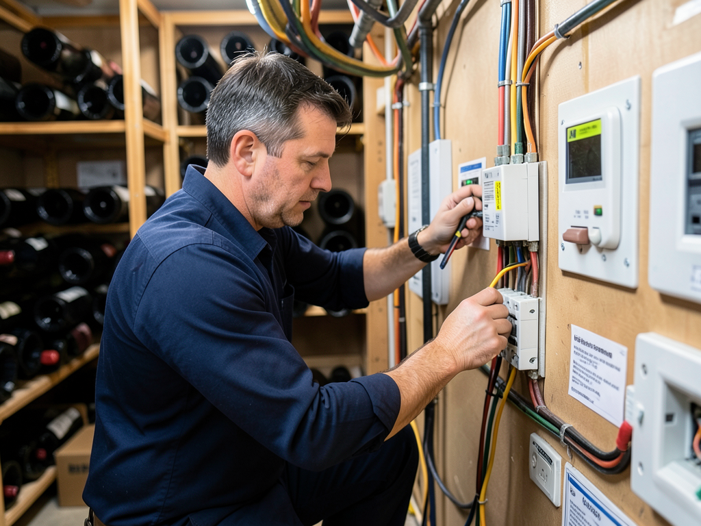 How to properly power a climate controlled wine ce