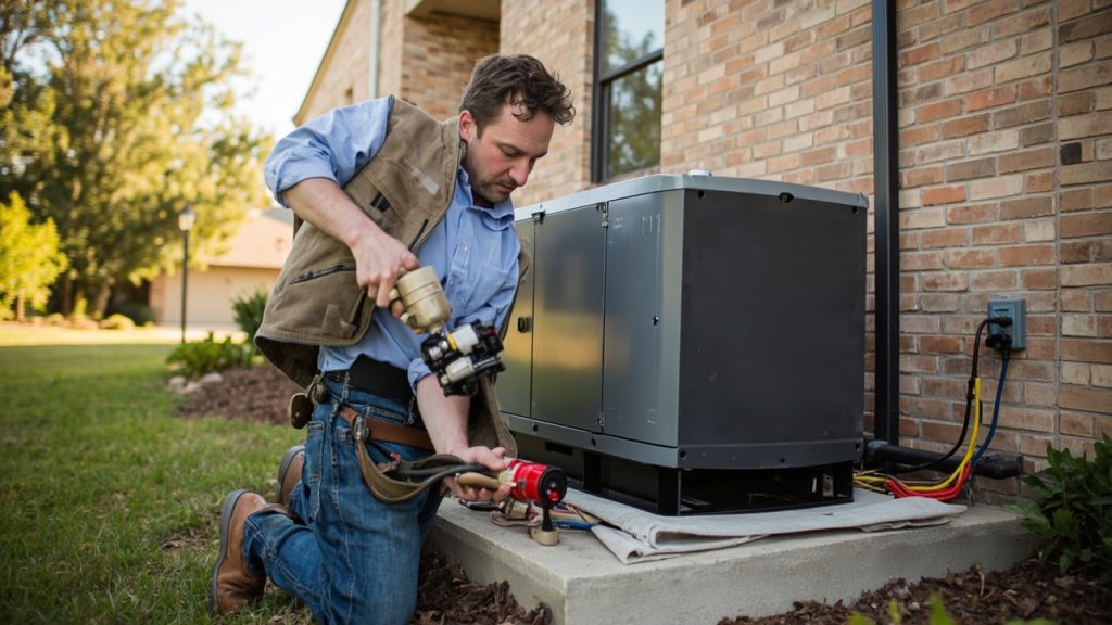 Installing a whole house backup generator in south
