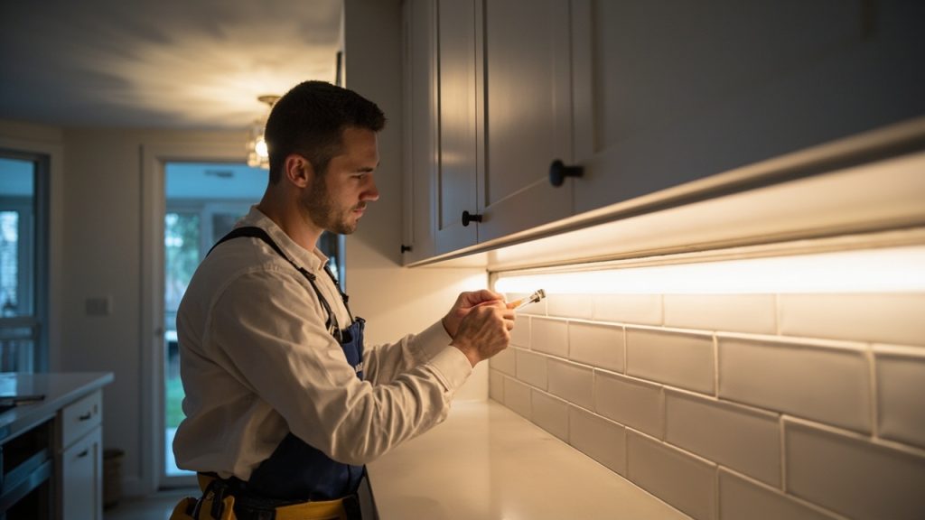 The easiest way to add under cabinet lighting to y